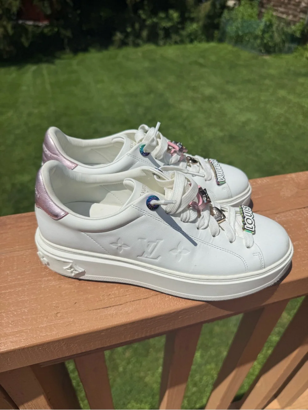 Authentic Louis Vuitton Time Out Sneakers – Size 37